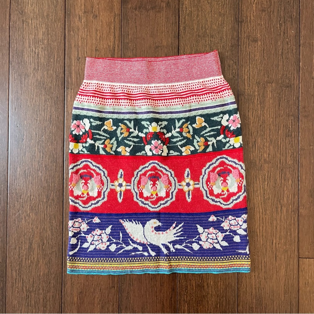 Anthropologie Floral Skirt Size XS